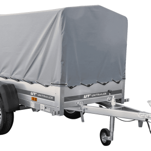 Remorque porte-voitures 200x106 UNITRAILER GARDEN 200 KIPP avec châssis H-800 et bâche grise
