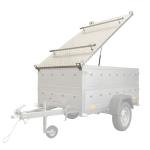 Remorque légère 200x106 UNITRAILER GARDEN 200 KIPP avec côtés BIS et bâche en aluminium