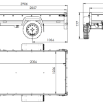 Remorque à un essieu 200x125 UNITRAILER GARDEN 201 KIPP avec ridelles grillagées et bâche grise