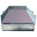 Remorque simple essieu 264x126 cm – PTAC 499 kg – Essieu AL-KO 750 kg – Châssis galvanisé avec plancher anti-dérapant – Tema