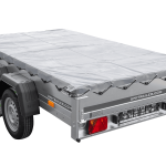 Remorque porte-voitures 264x150 UNITRAILER GARDEN 265/2 KIPP avec châssis H-0 et bâche grise