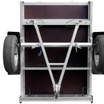 Remorque porte-voitures 230x125 UNITRAILER GARDEN 230 KIPP avec côtés BIS et bâche grise