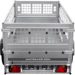 Remorque légère 200x106 UNITRAILER GARDEN 200 KIPP avec côtés en filet